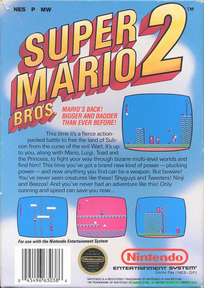 Super Mario Bros. 2 for NES