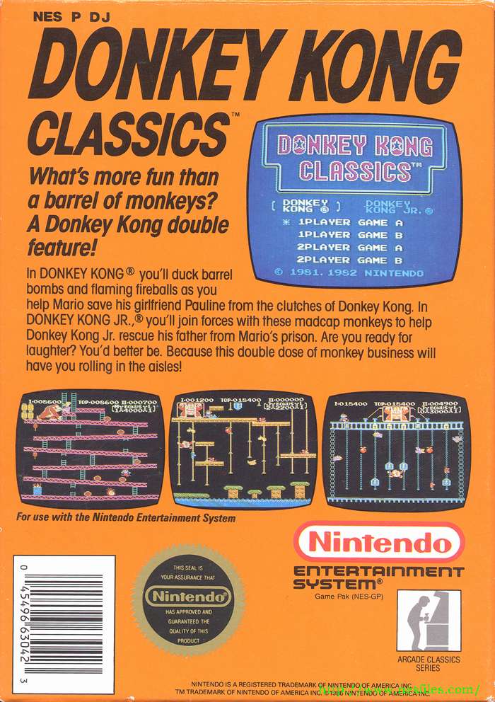 donkey kong classics nes online