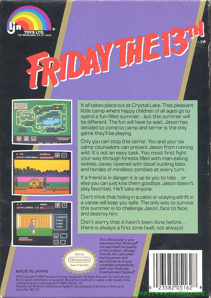 Friday the 13th Revisited Download | Retrogamer3