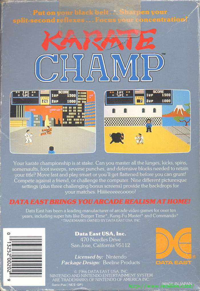 Karate Champ for NES - The NES Files